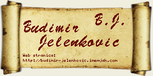 Budimir Jelenković vizit kartica
